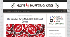 Desktop Screenshot of hope4hurtingkids.com
